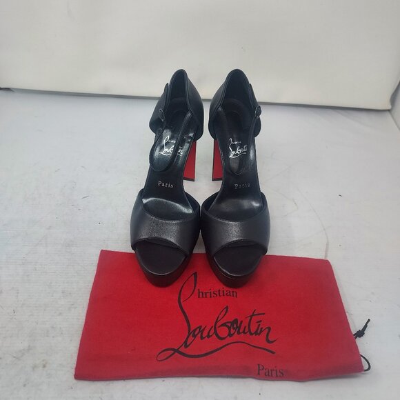 Christian Louboutin Black Sandaloo Platform Sandal - Picture 3 of 14